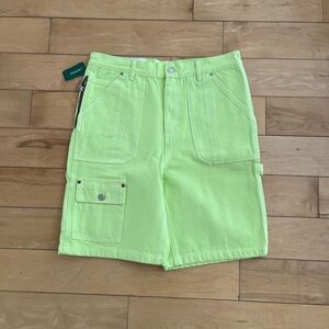 NWT - Andersson Bell Neon Green Carpenter Short